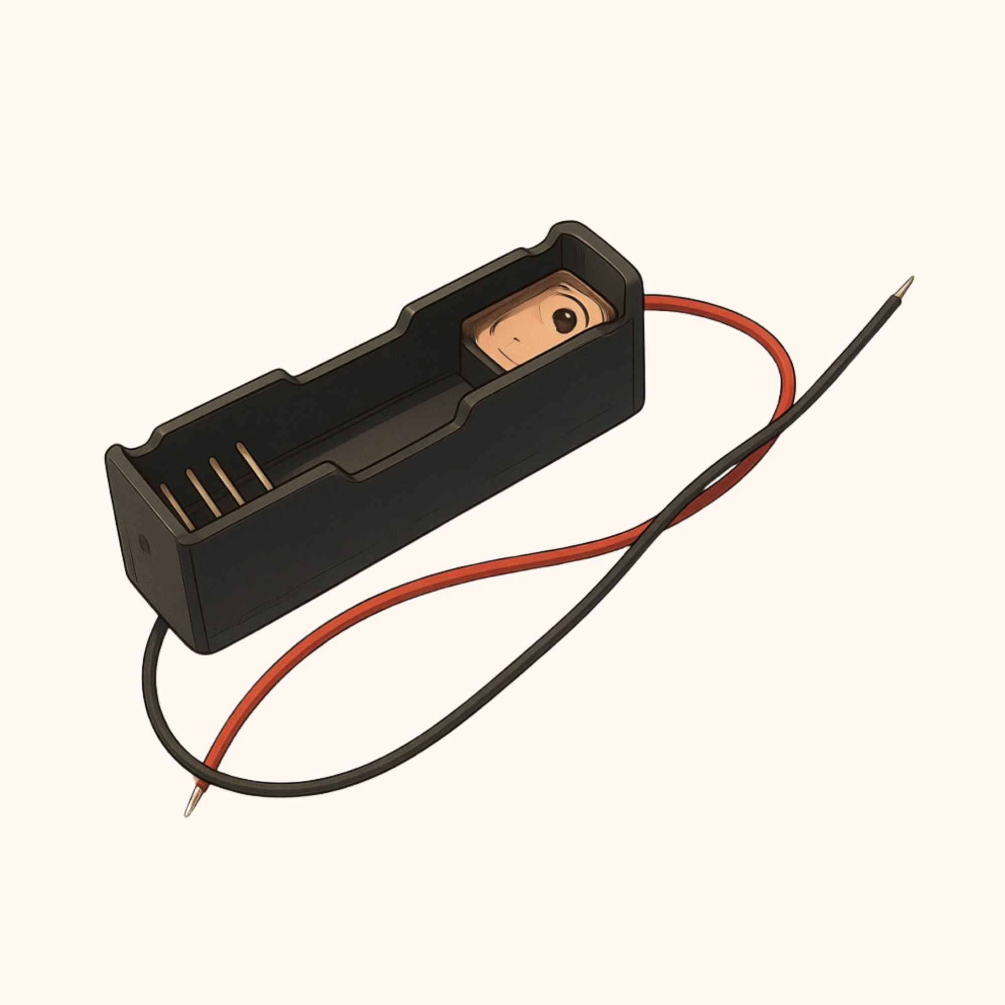 1S 3.7V 18650 Li-Ion Battery holder